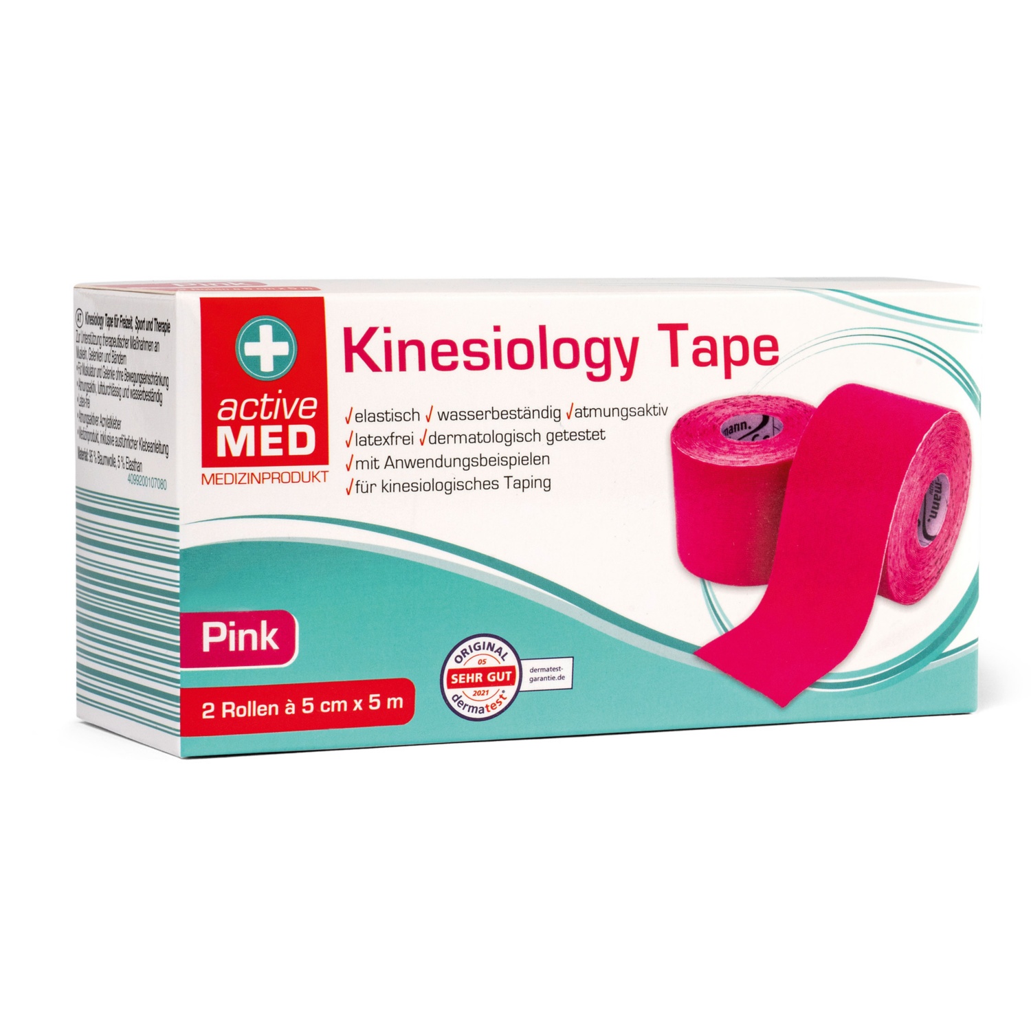 ACTIVE MED Kinesiology Tape, Pink HOFER