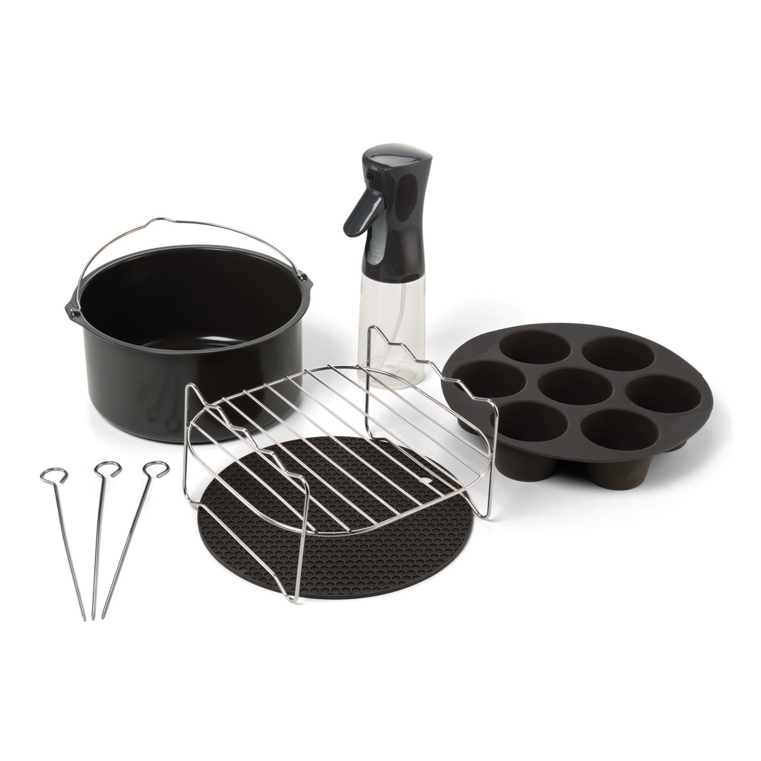 AMBIANO Heißluftfritteuse Zubehör-Set