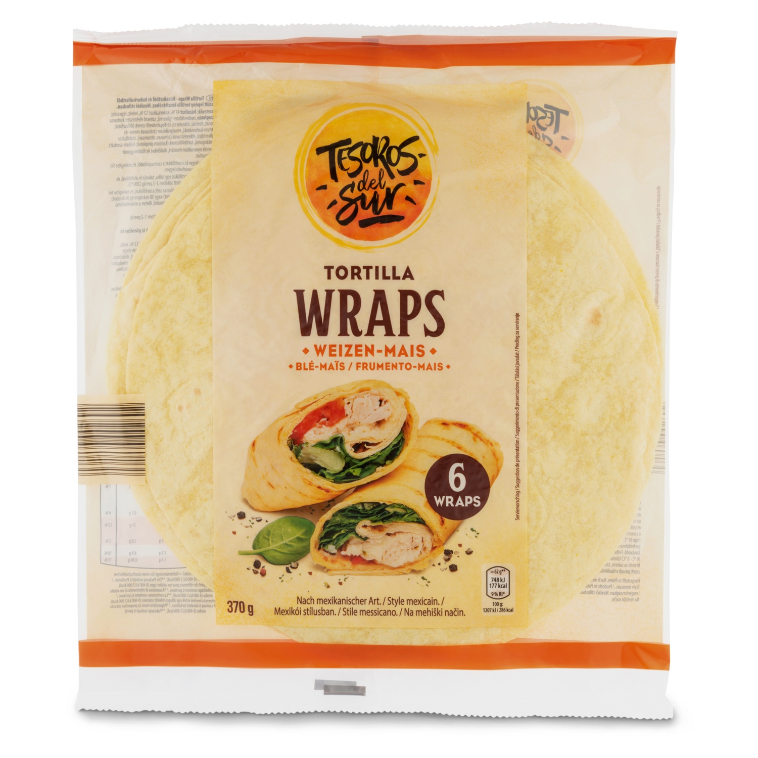 TESOROS DEL SUR Tortilla Wraps Mexico, Mais