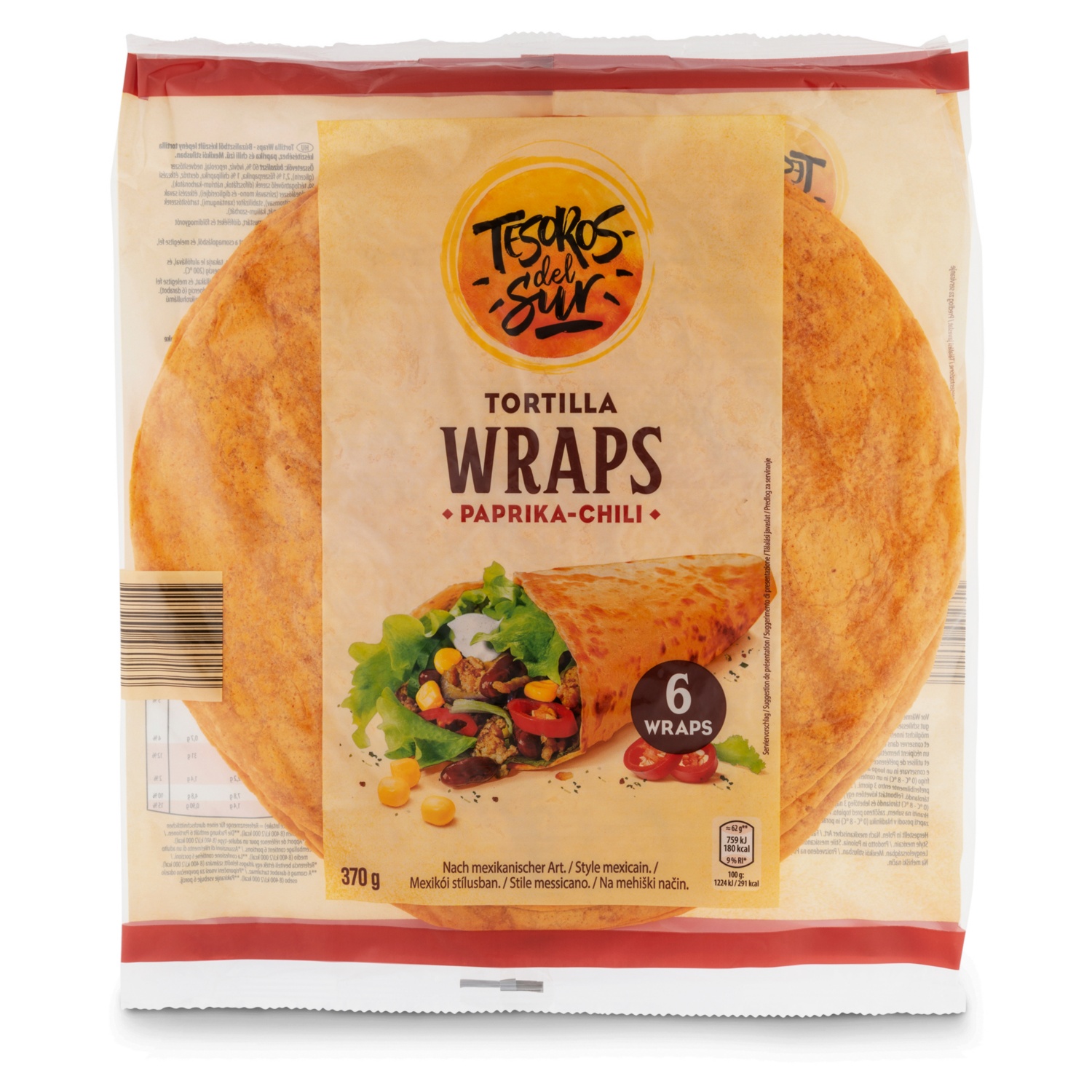 TESOROS DEL SUR Tortilla Wraps Mexico, Chili