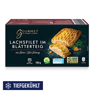 GOURMET FINEST CUISINE Lachs in Blätterteig, Käse & Dill