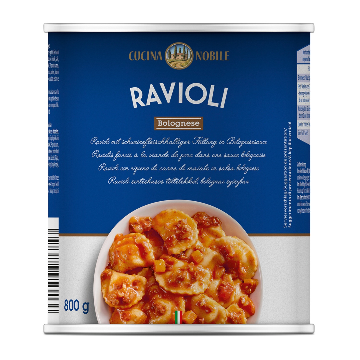 CUCINA NOBILE, Ravioli in der Dose 800g, Bolognese HOFER