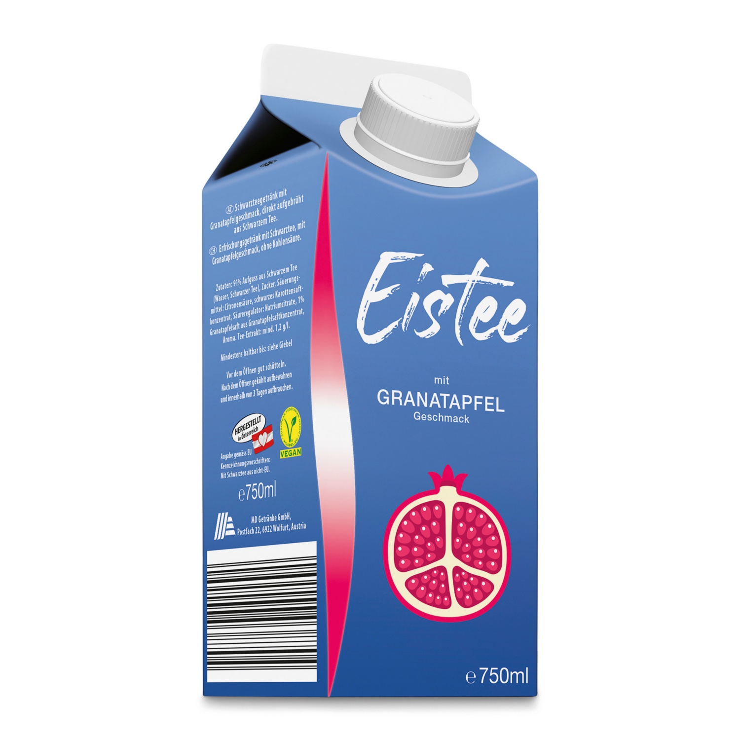 Eistee, Granatapfel