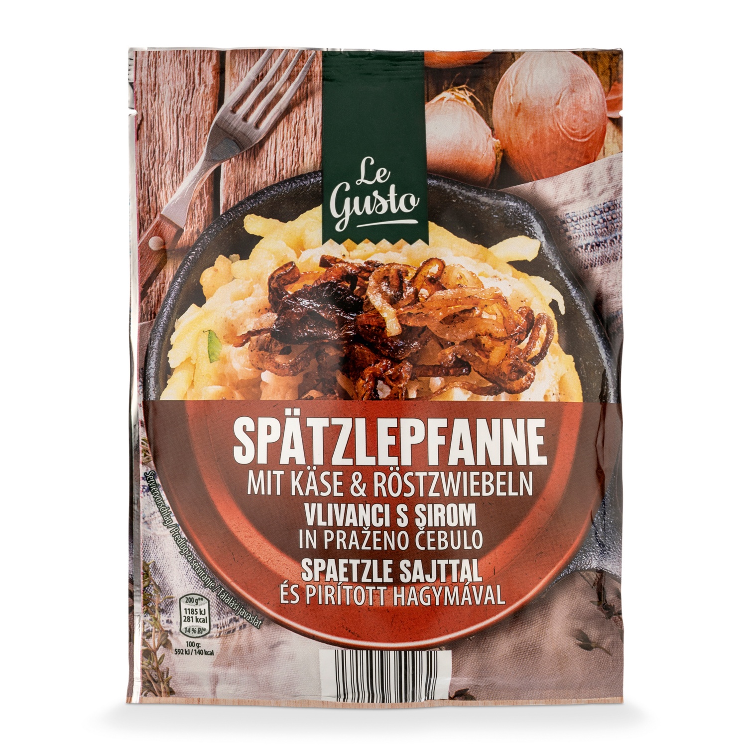 LE GUSTO Spätzle Fertiggericht, Käse&Zwiebel