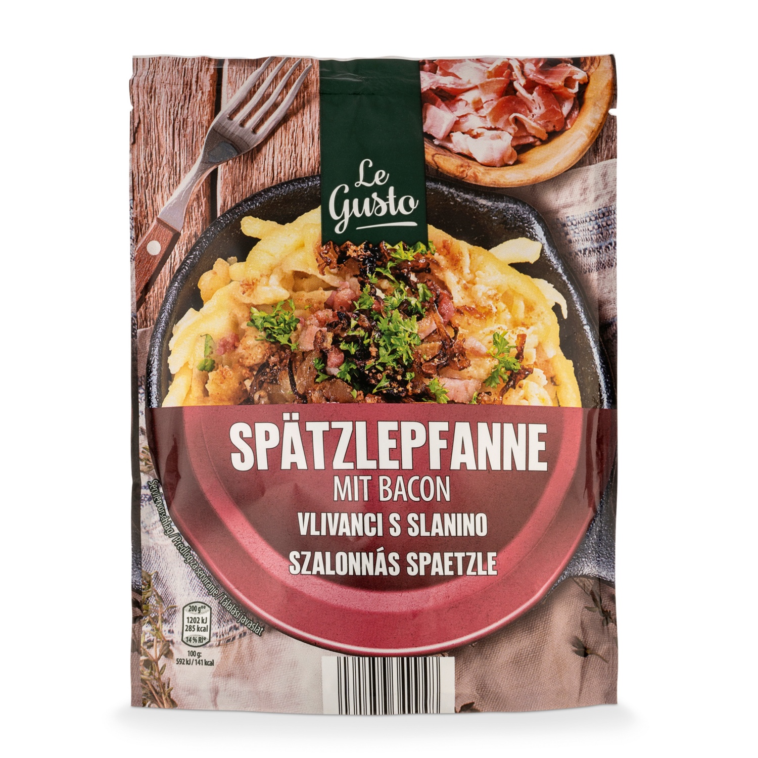 LE GUSTO Spätzle Fertiggericht, Speck