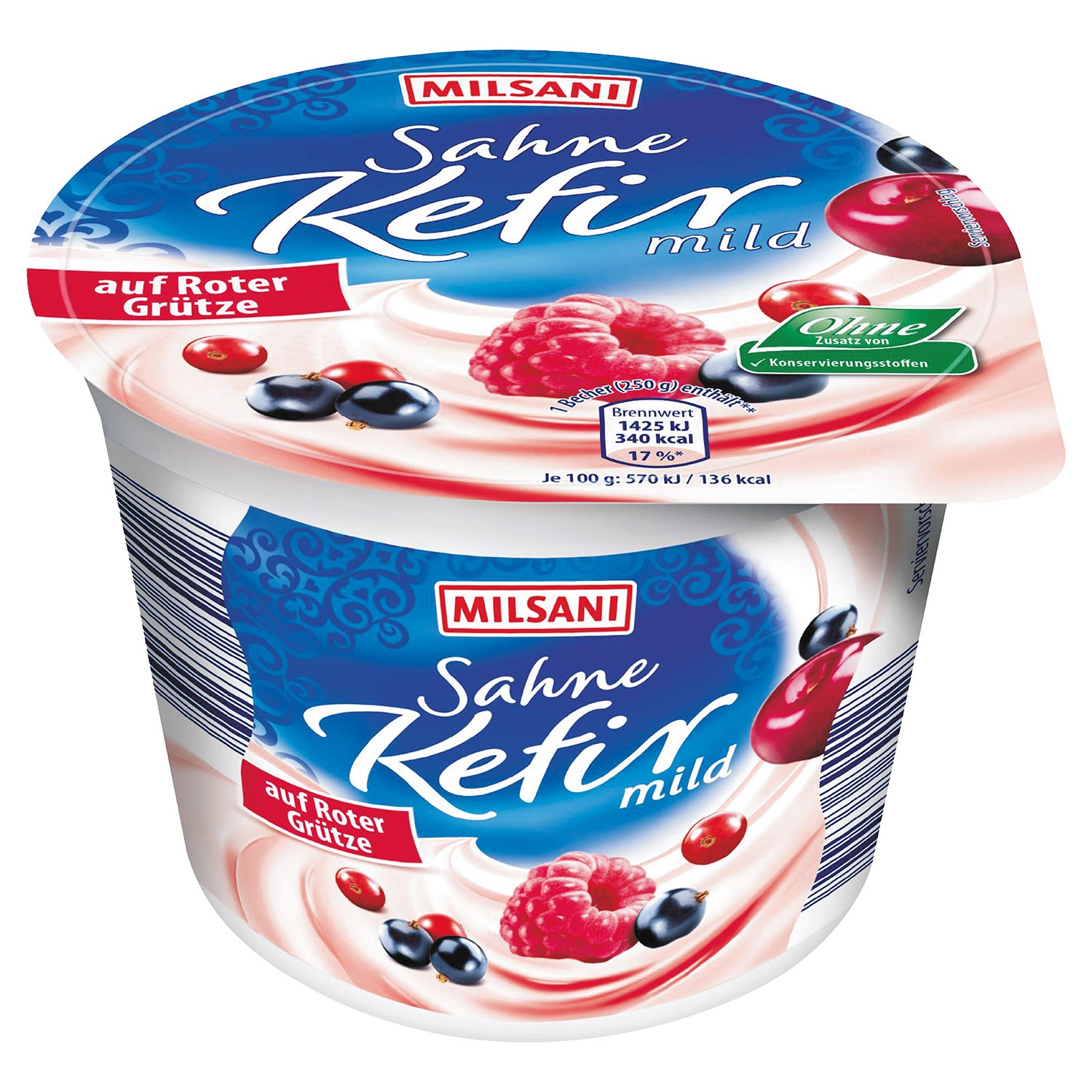 MILSANI Sahne-Kefir auf Frucht 250 g