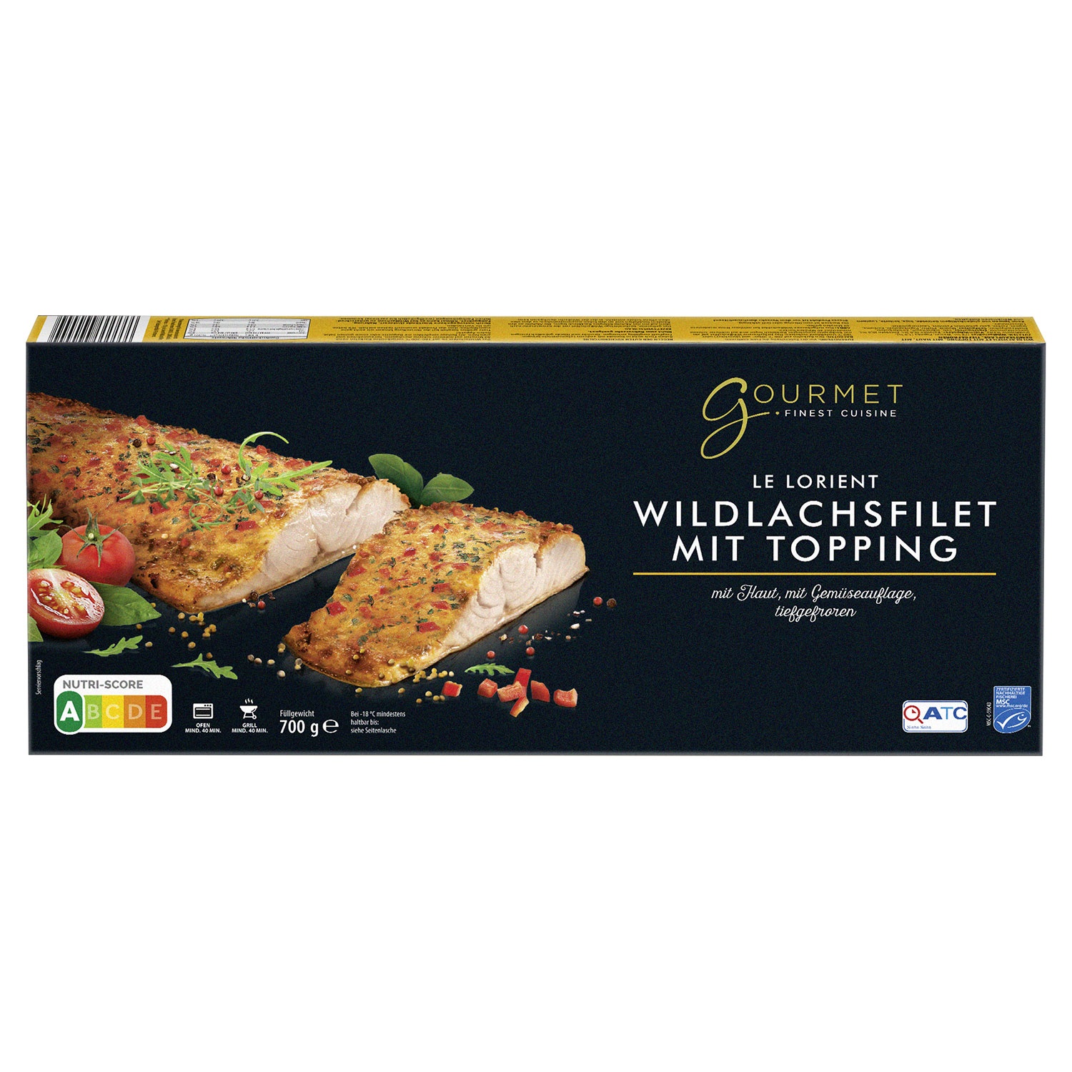 GOURMET FINEST CUISINE Wildlachsfilet mit Topping 700 g