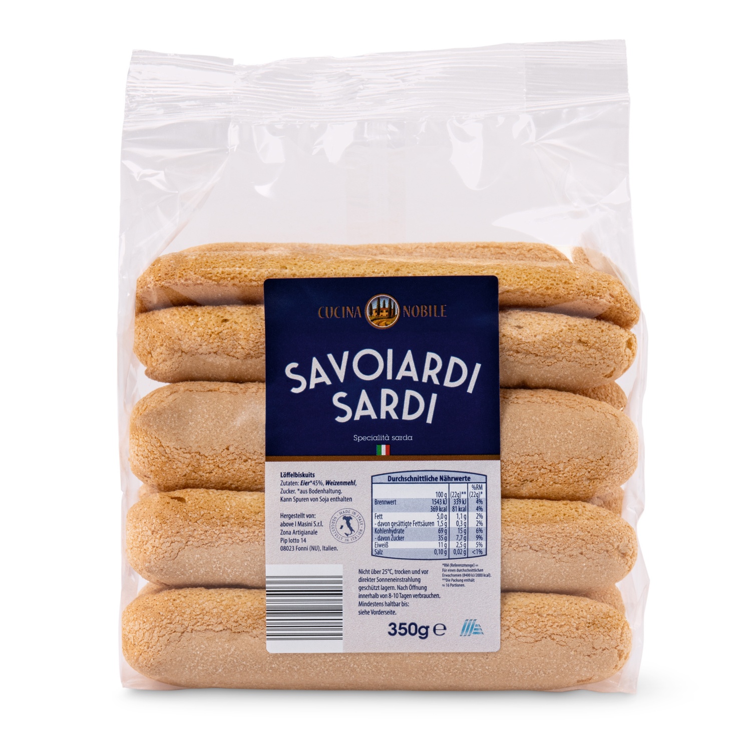 CUCINA NOBILE Savoiardi Sardi 350 g