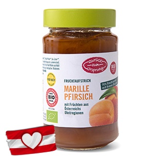 ZURÜCK ZUM URSPRUNG Konfitüre, Marille-Pfirsich