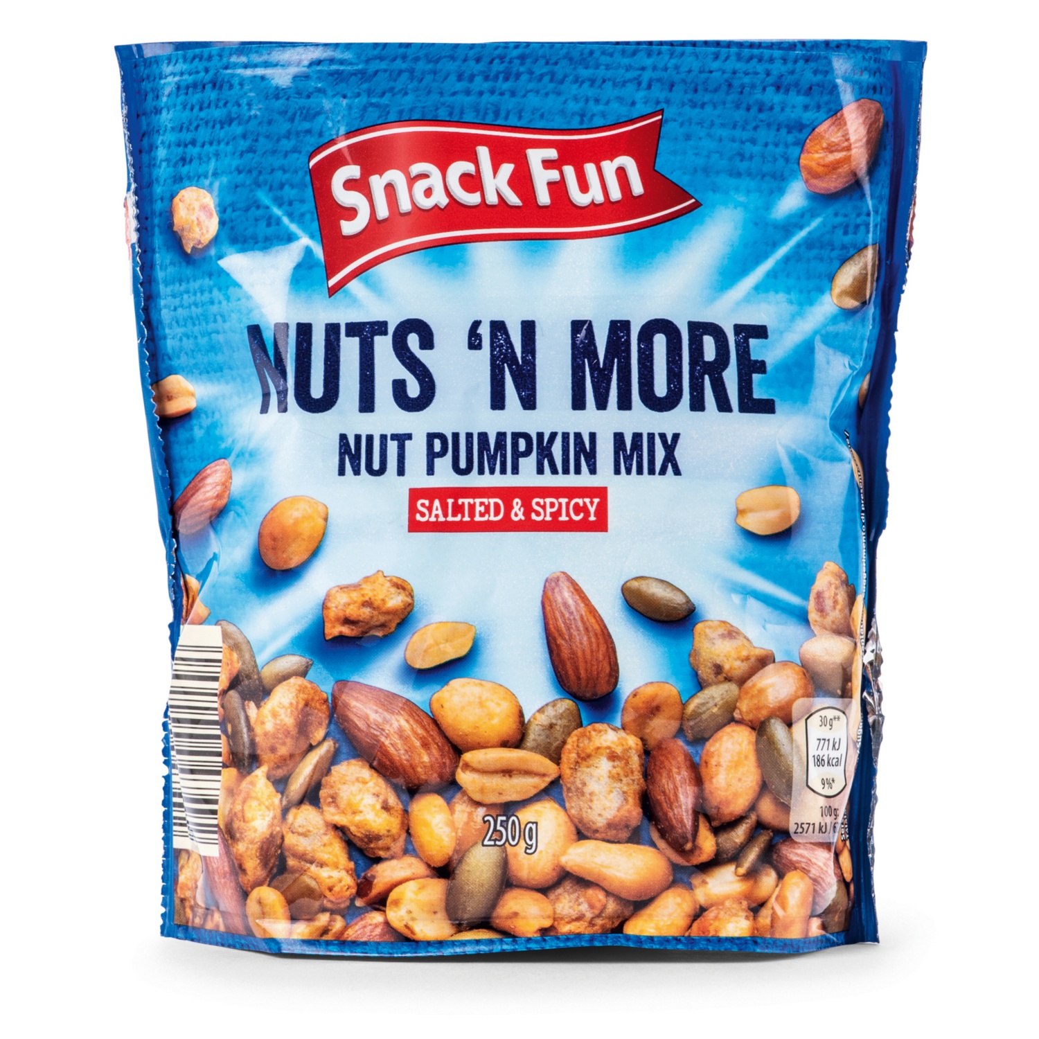 SNACK FUN Party Nussmix, Nuss-Kürbiskern Mix