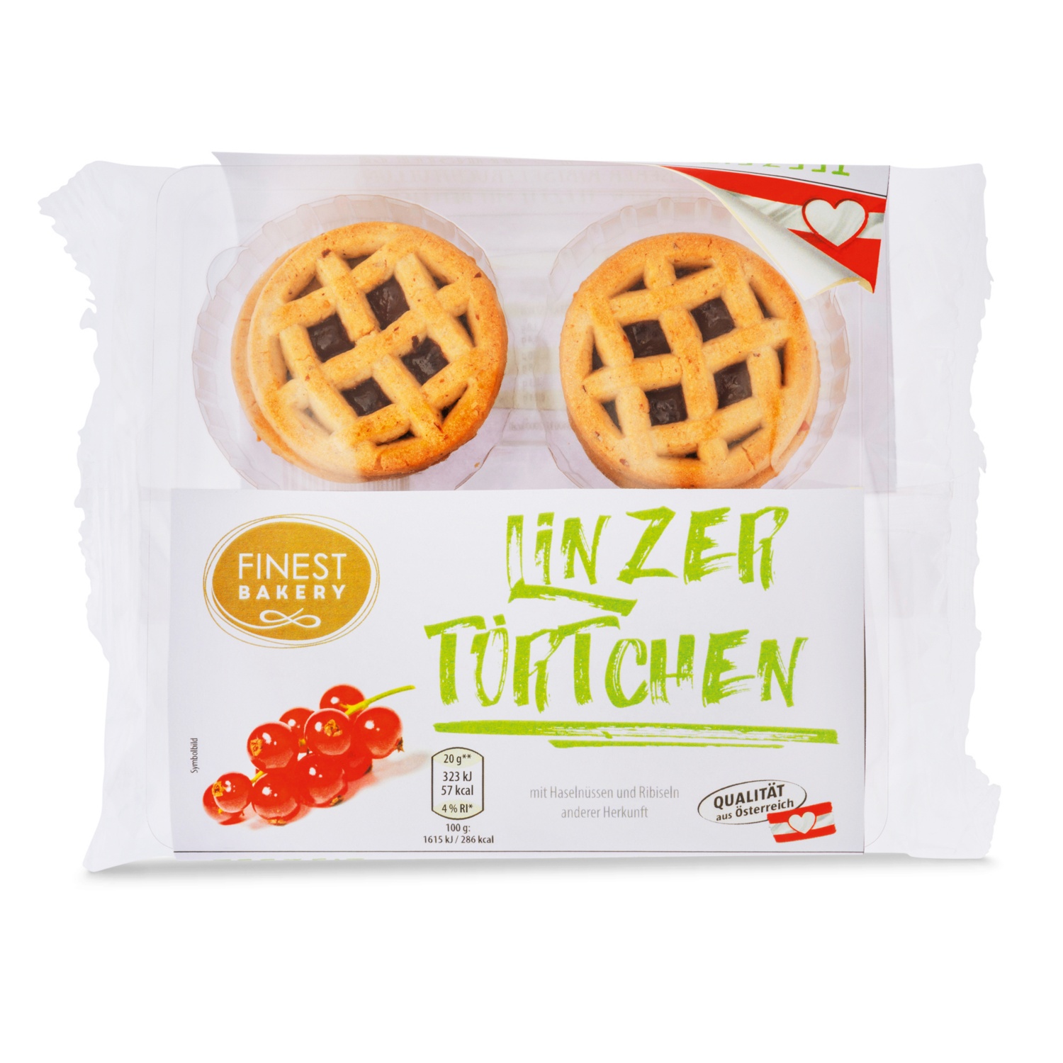 FINEST BAKERY Linzer Schnitten Mix, Linzer Törtchen