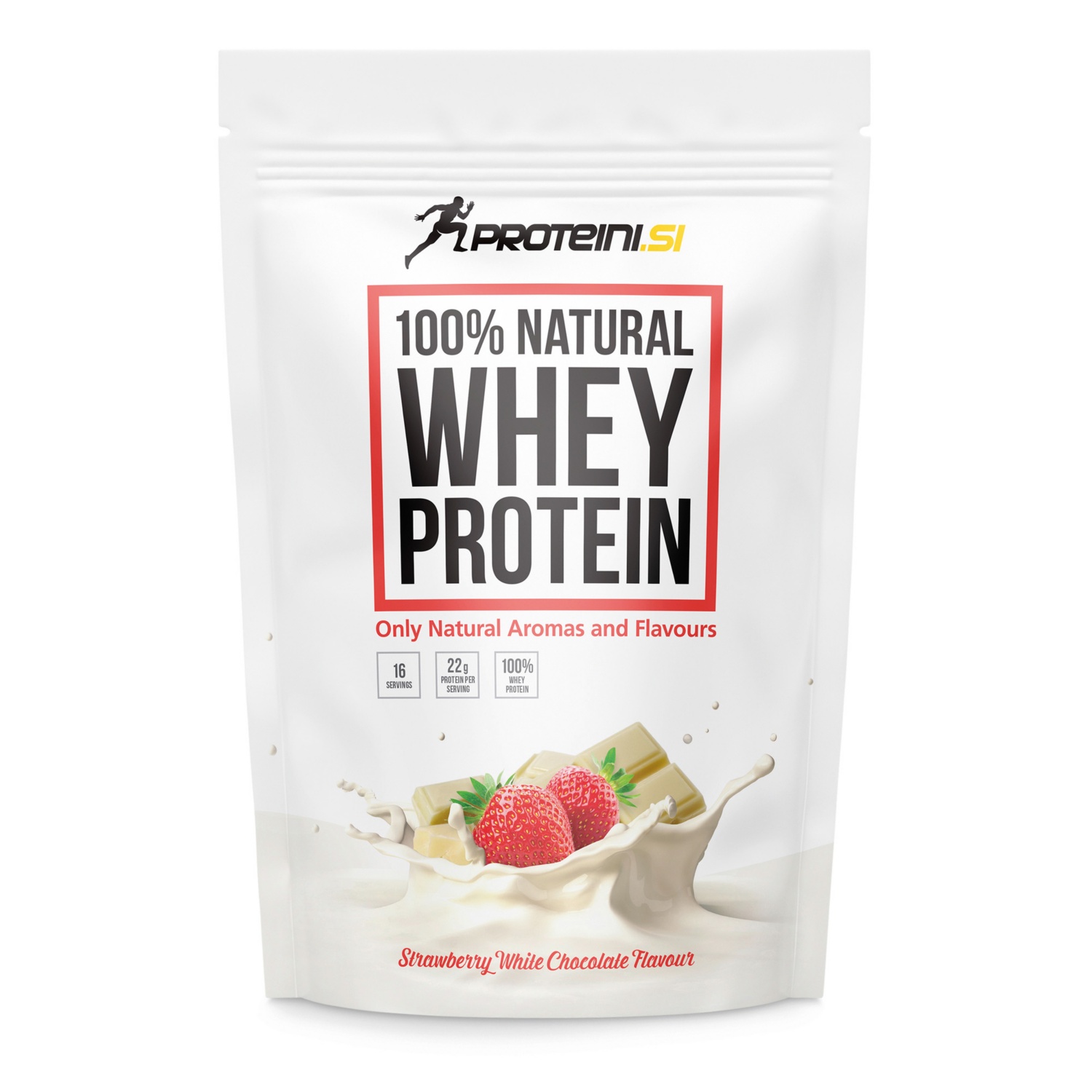 PROTEINI.SI Natural Whey Protein/Natural BCAA, Weiße Schokolade