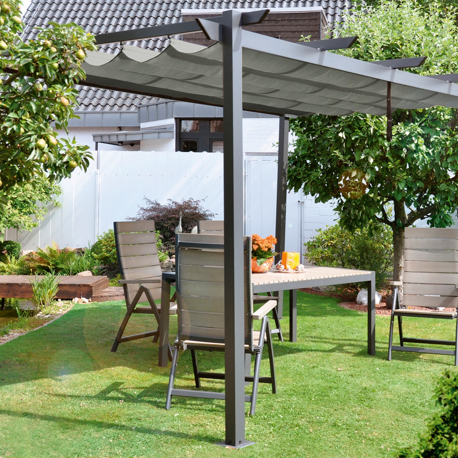 LECO Pergola Lichtgrau | ALDI SUISSE