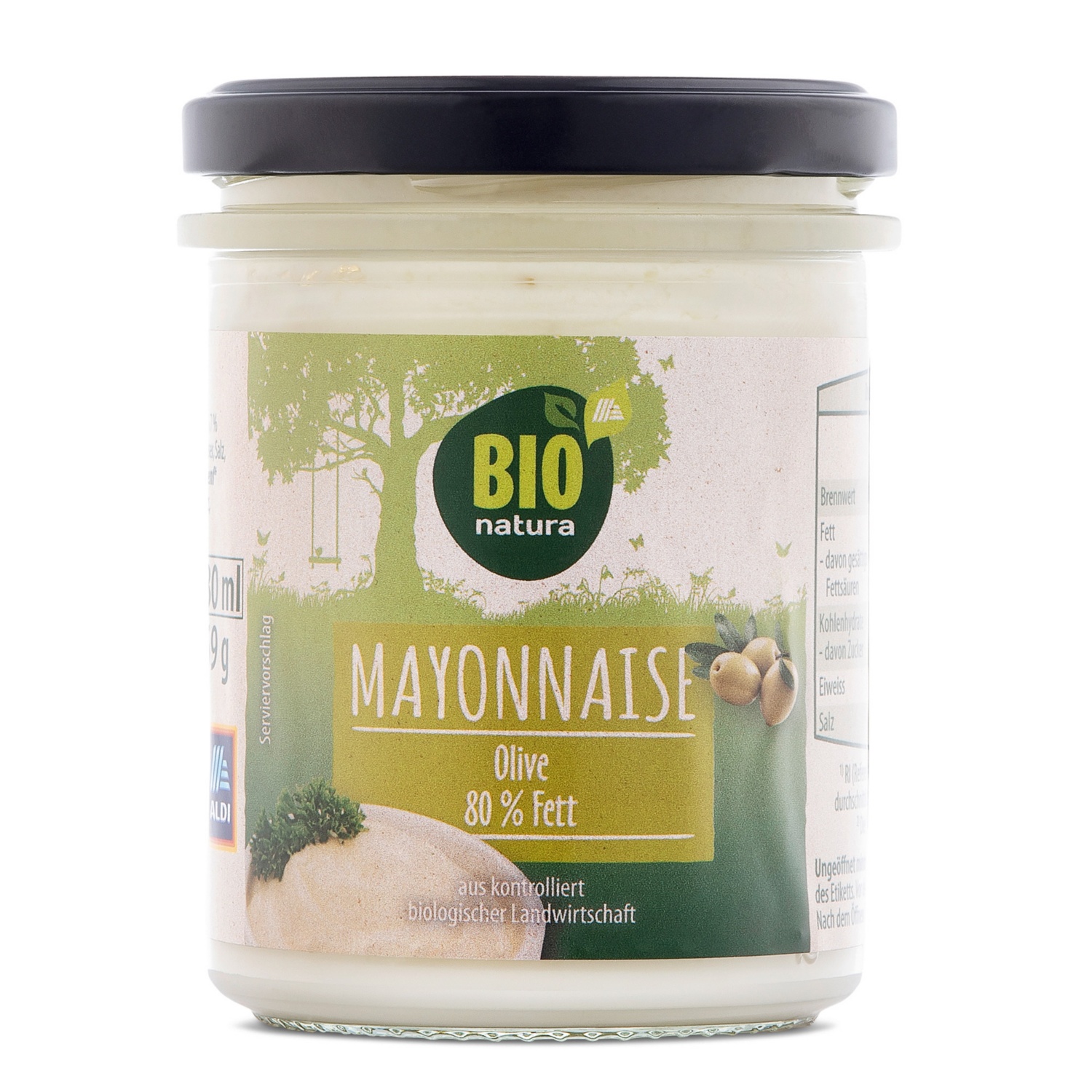 BIO NATURA BIO-Mayonnaise 80%, Olive