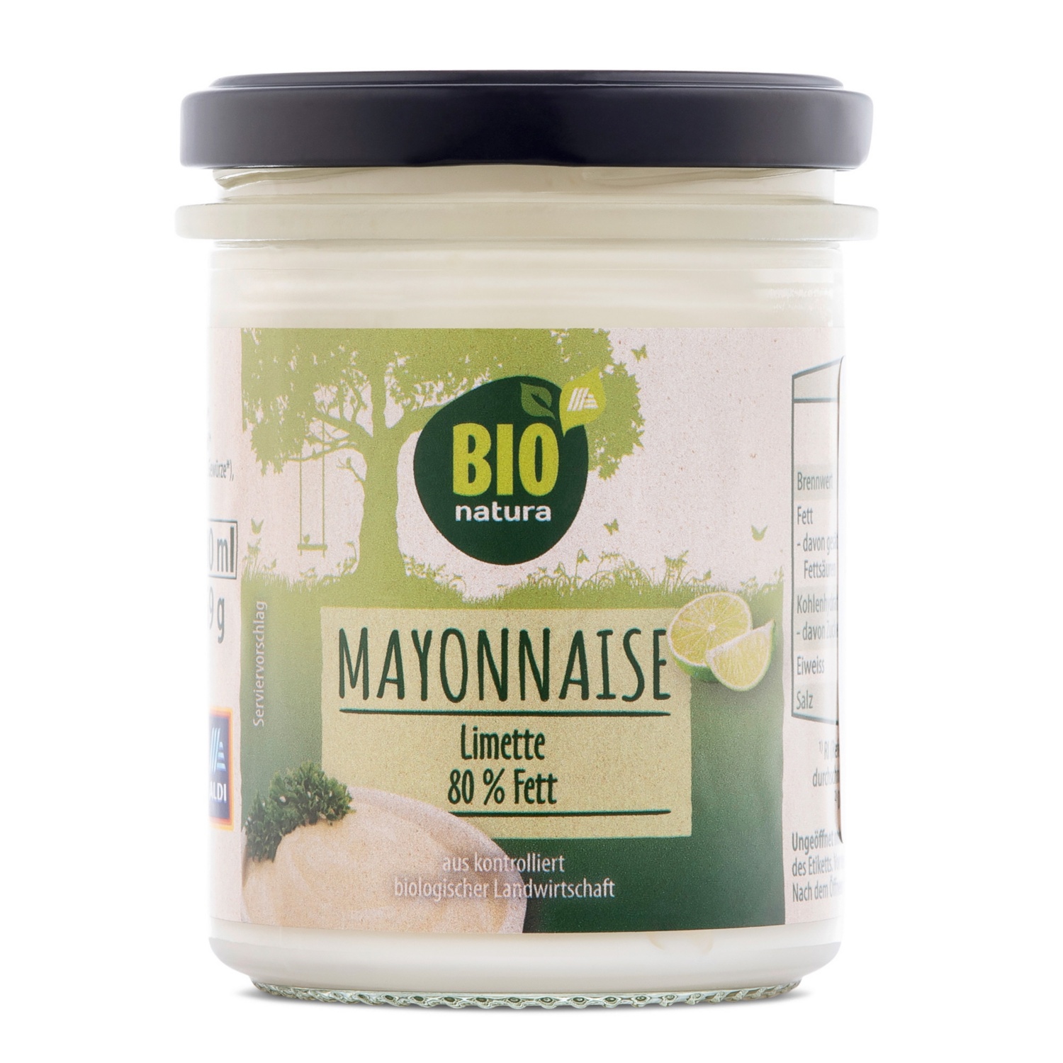 BIO NATURA BIO-Mayonnaise 80%, Limette
