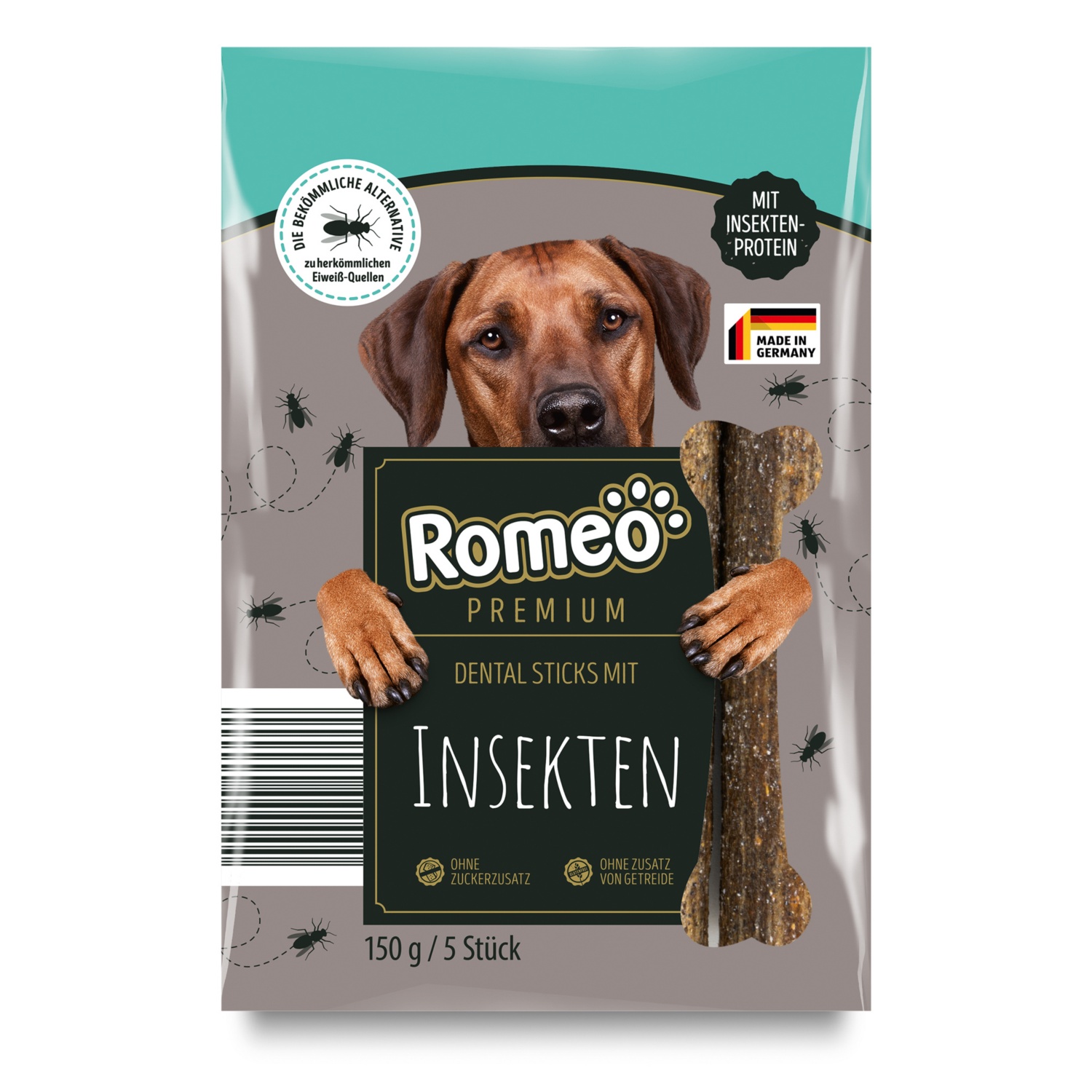 ROMEO PREMIUM Dentalsticks mit Insekten