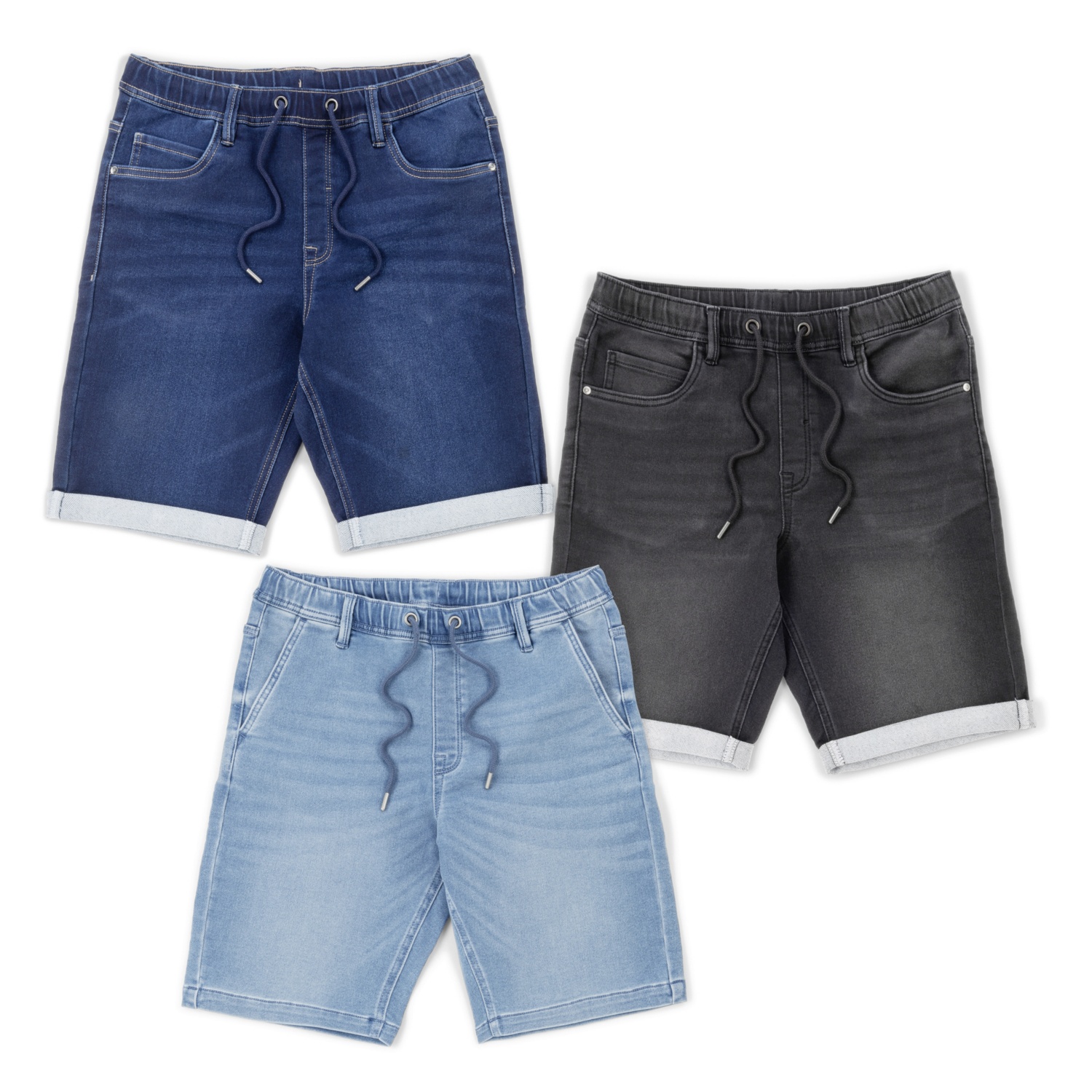 UP 2 FASHION MEN Herren-Denim-Sweatshorts