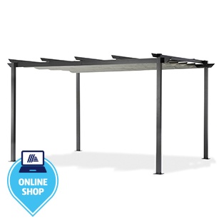 LECO Pergola Lichtgrau