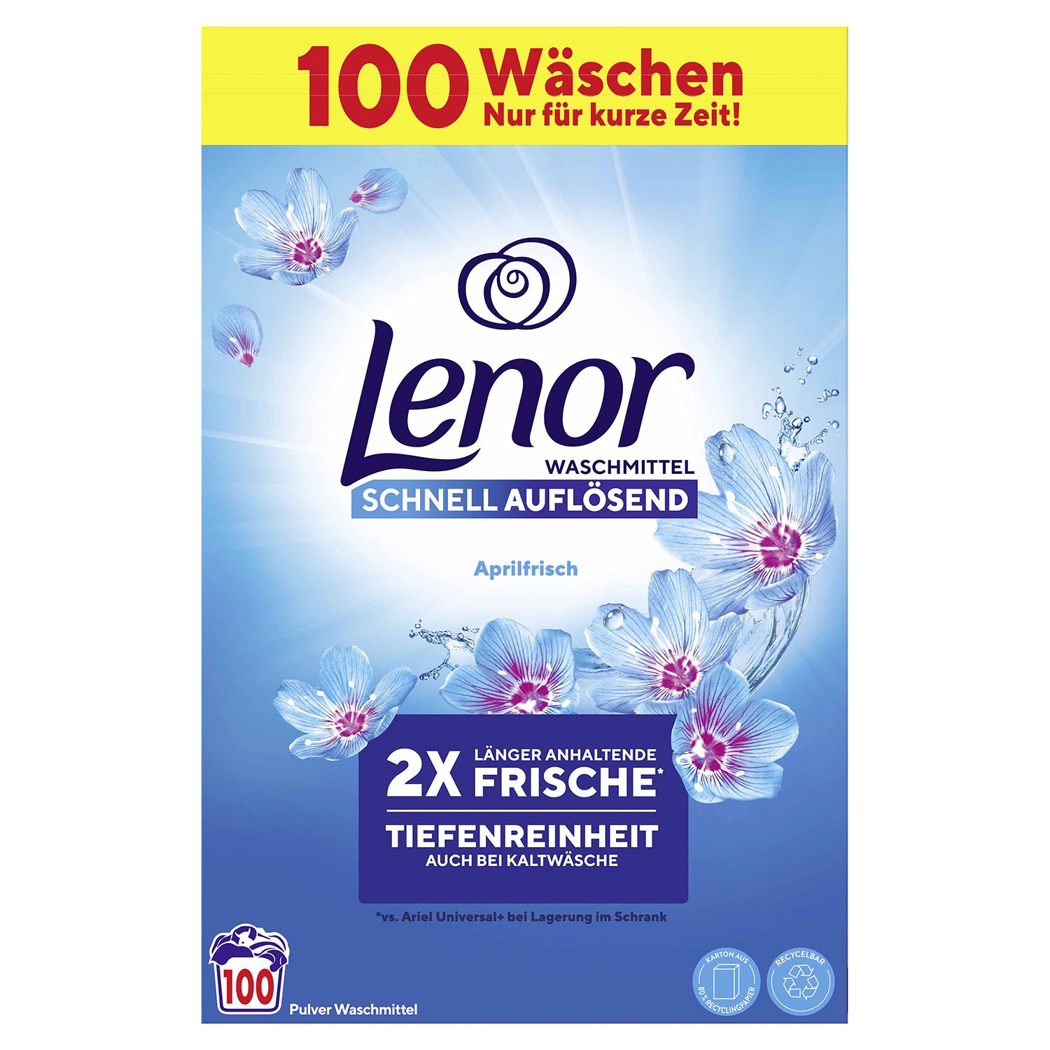 LENOR Flüssigwaschmittel oder Pulver 100 WL ALDI SÜD