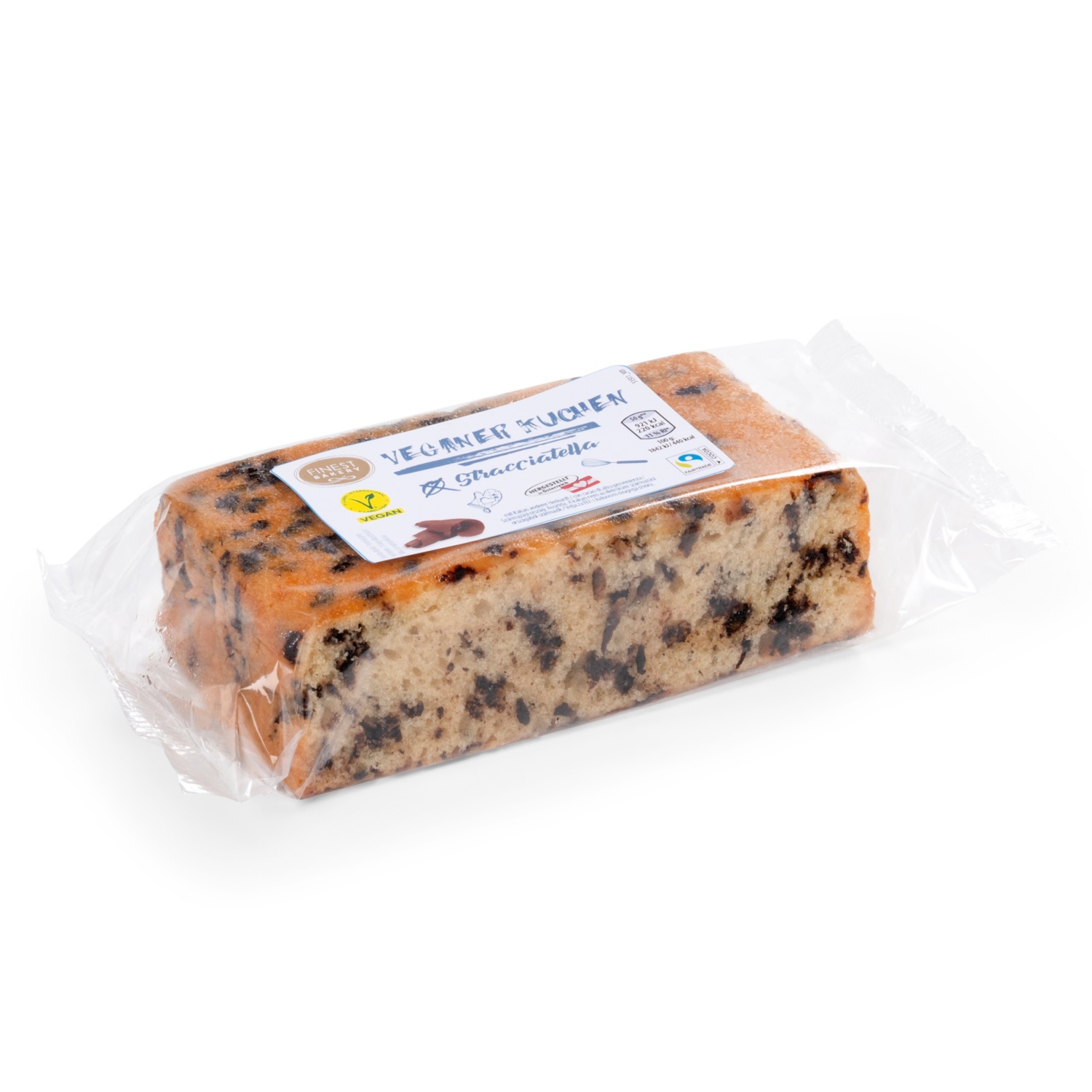 FINEST BAKERY Veganer Stracciatella Kuchen