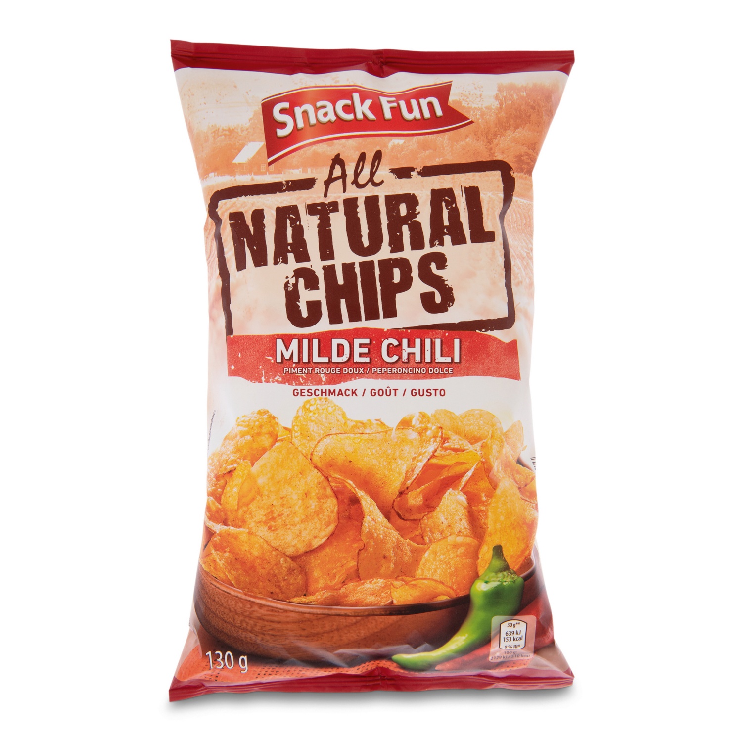 SNACK FUN All Natural Chips, Milde Chili | HOFER