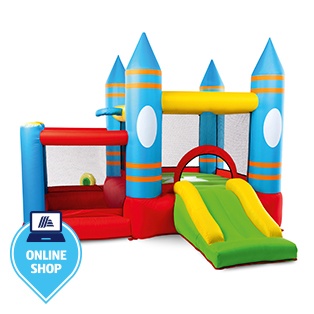 HOME DELUXE Aufblasbare Hüpfburg Fabi