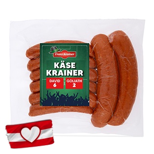 GENUSS 100% AUS ÖSTERREICH Käsekrainer 