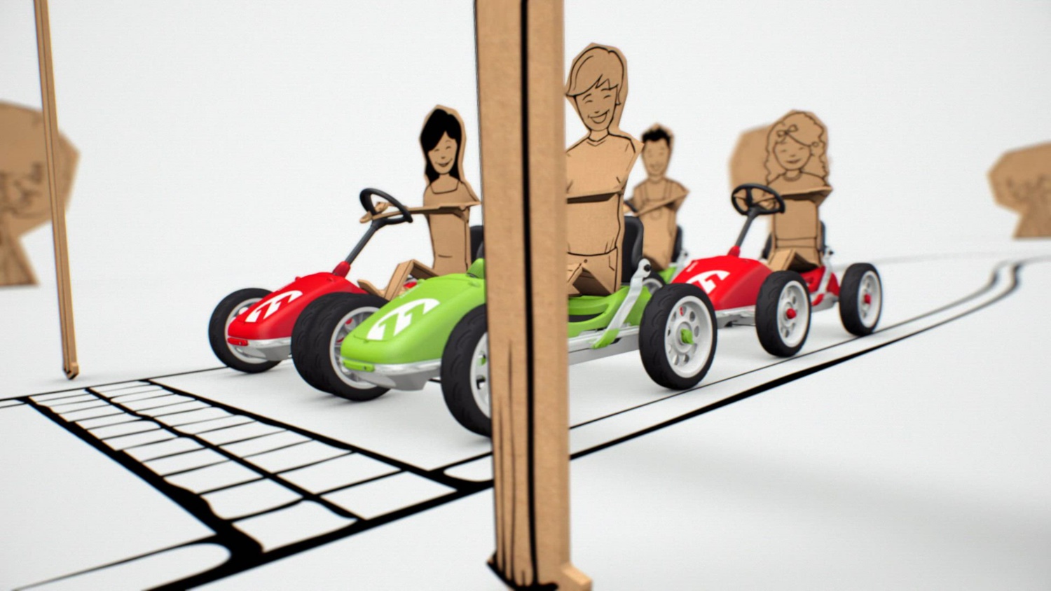 MONZI-RS Go-Kart, Blau