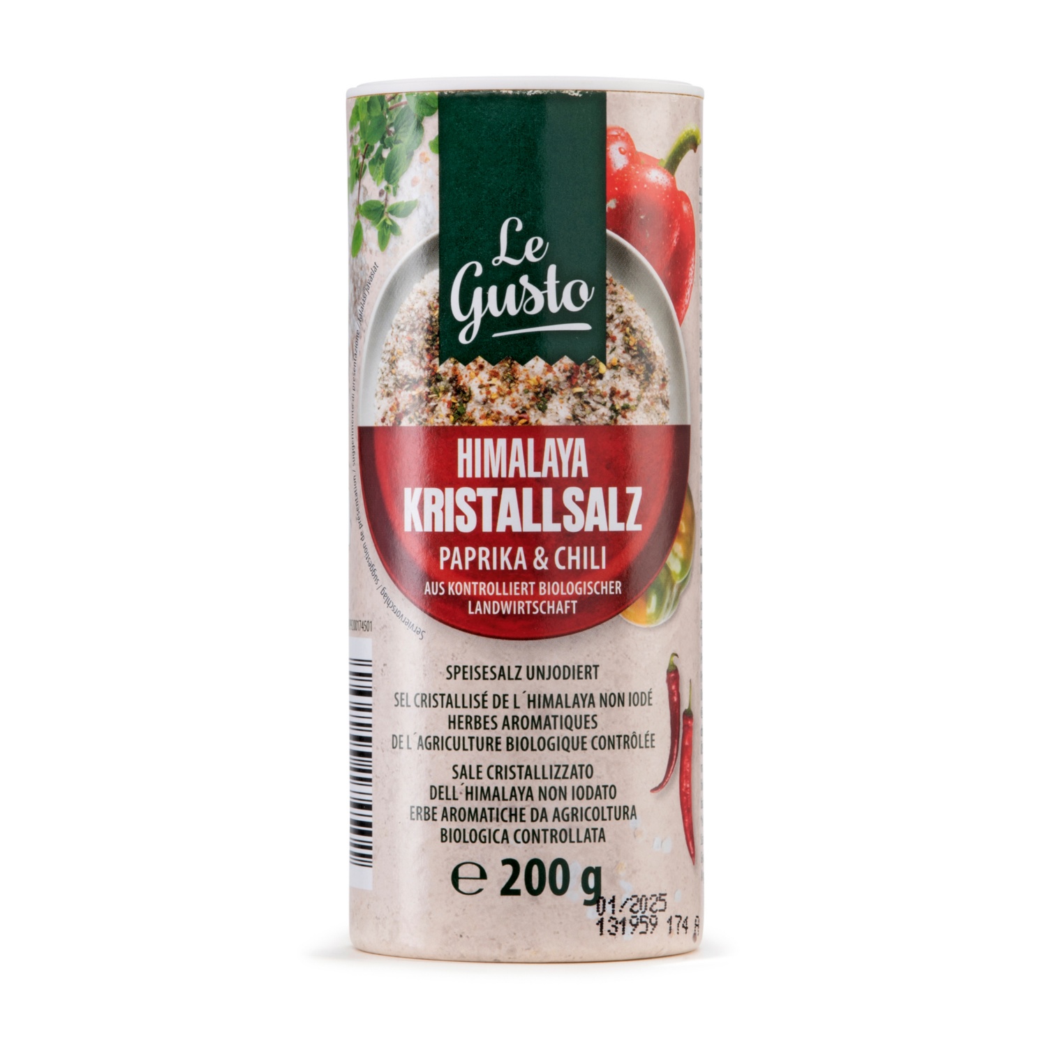 LE GUSTO Himalaya-Kristallsalz mit Bio Paprika & Chili
