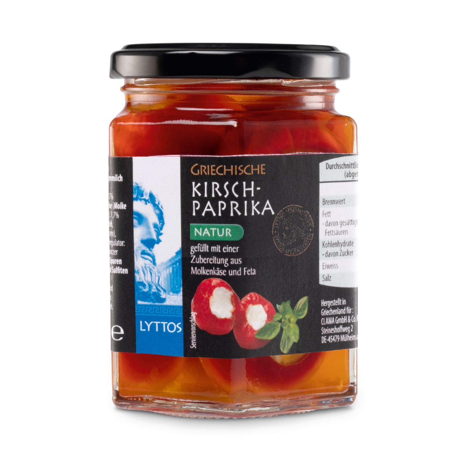 LYTTOS Griechische Kirschpaprika gefüllt, Natur