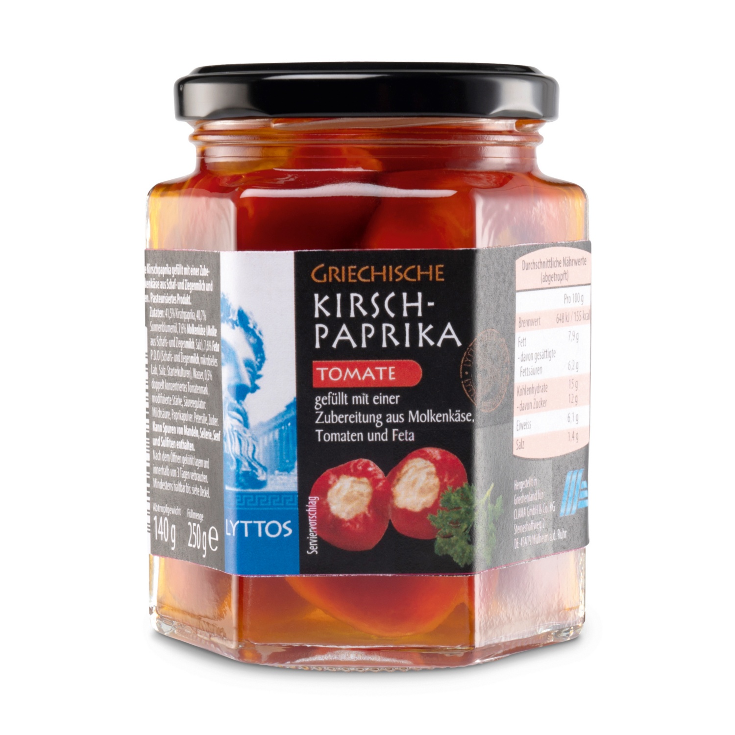 LYTTOS Griechische Kirschpaprika gefüllt, Tomate