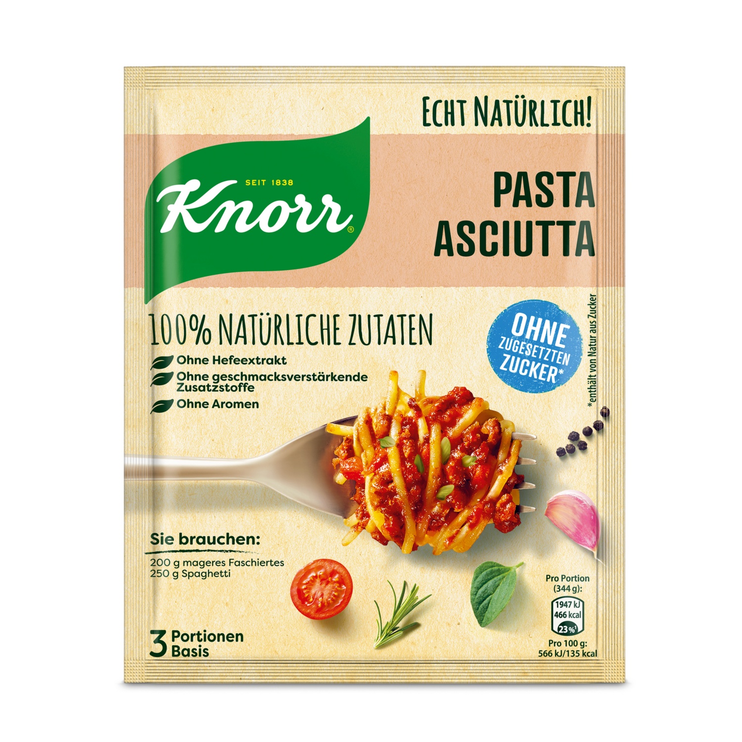 KNORR Basis, Pasta Asciutta