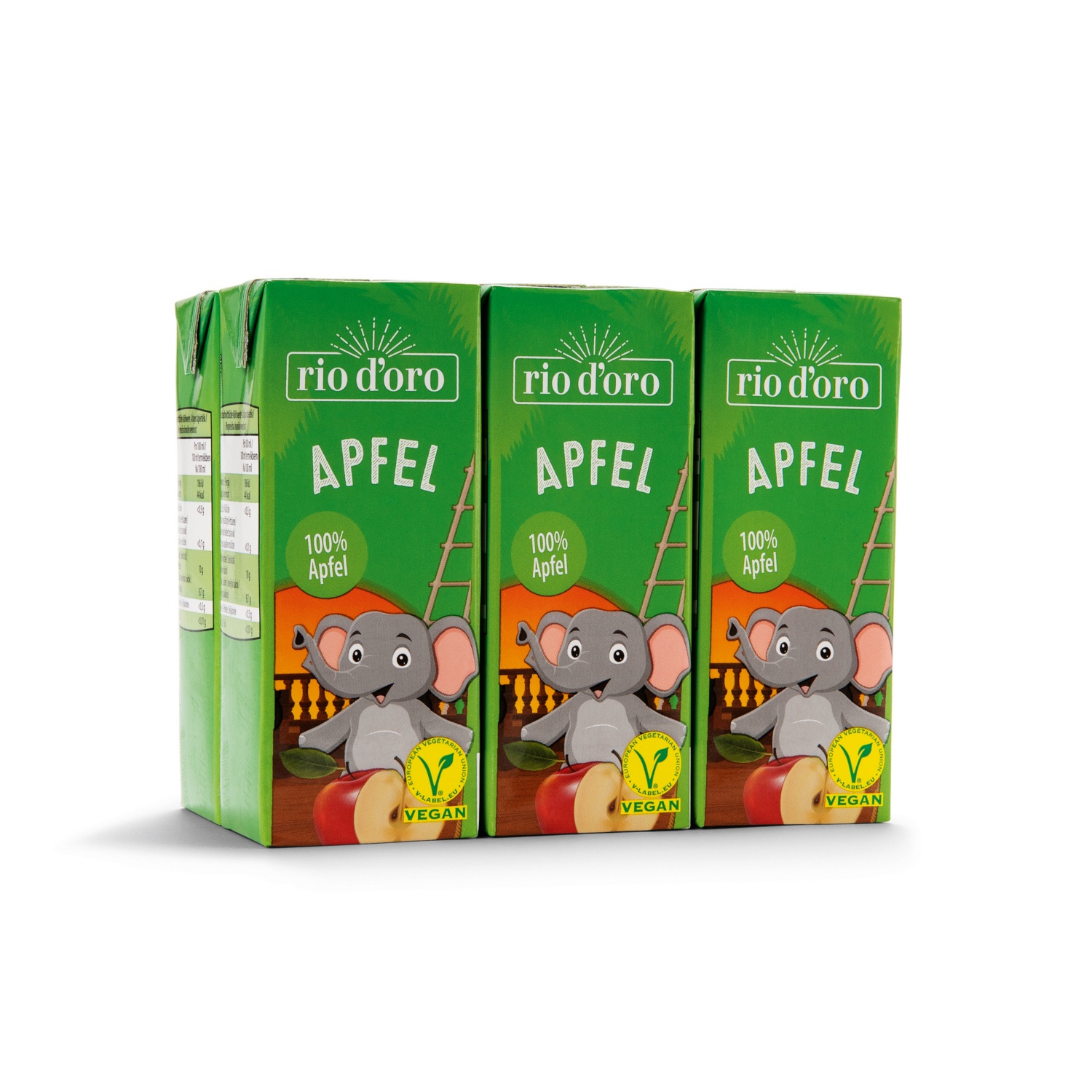 RIO D'ORO Kinder-Saft, Apfel, 6 x 200 ml