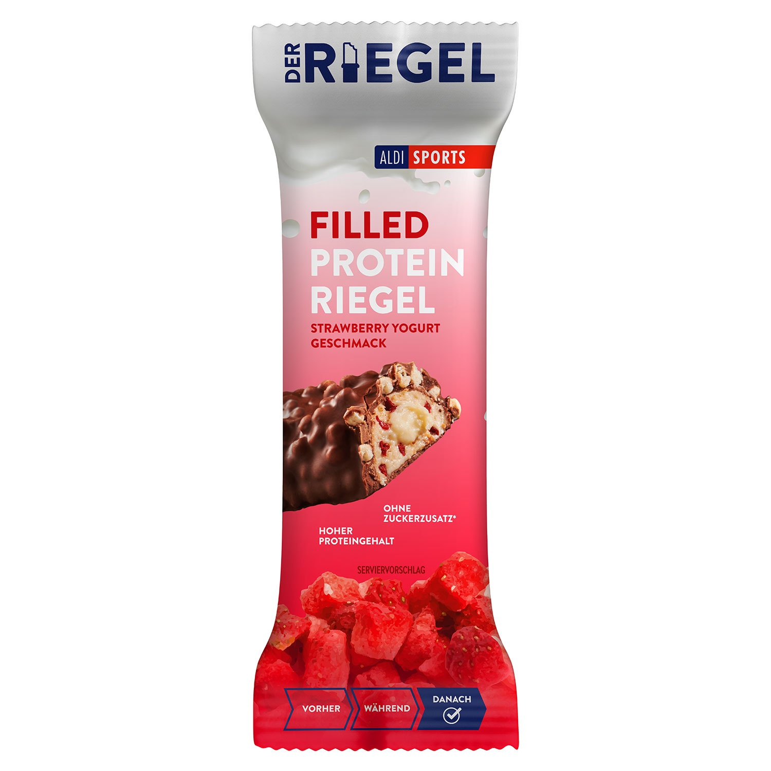 ALDI SPORTS Filled Protein Riegel 45 g, Strawberry Yogurt | ALDI SÜD