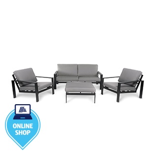 HOME DELUXE Gartenlounge Aluminium RIO - L