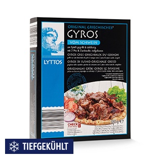 Gyros mit Pita Brot, Schwein