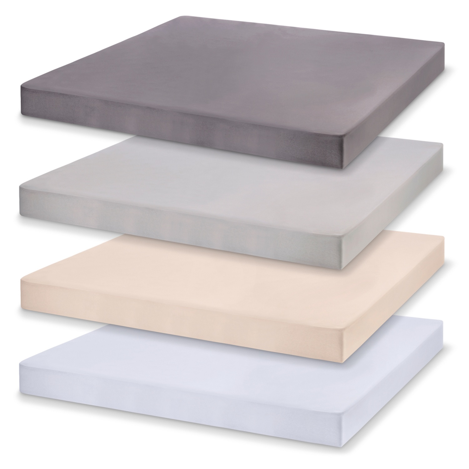 Good Nite Lenzuolo Con Angoli Matrimoniale 135x190 Cm + 25 Cm – Tasca Profonda, Morbido E Traspirante, Grigio Blu