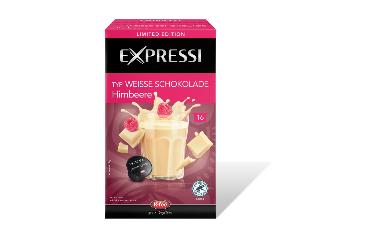 EXPRESSI Limited Edition Hot Chocolate 240 g, Weiße Schoko-Himbeere