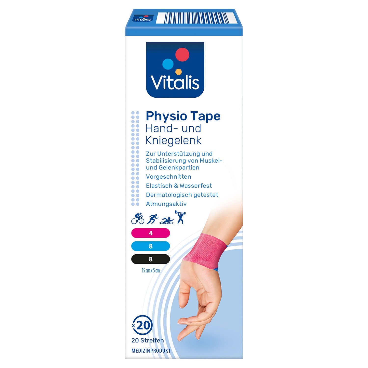 VITALIS Physio-Tape vorgeschnitten