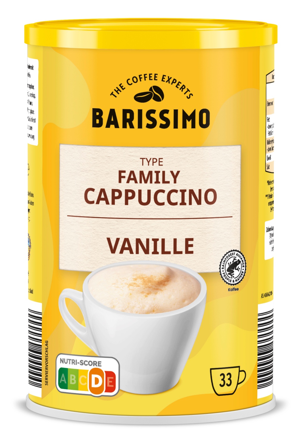 BARISSIMO Family Cappuccino 500 g, Vanille