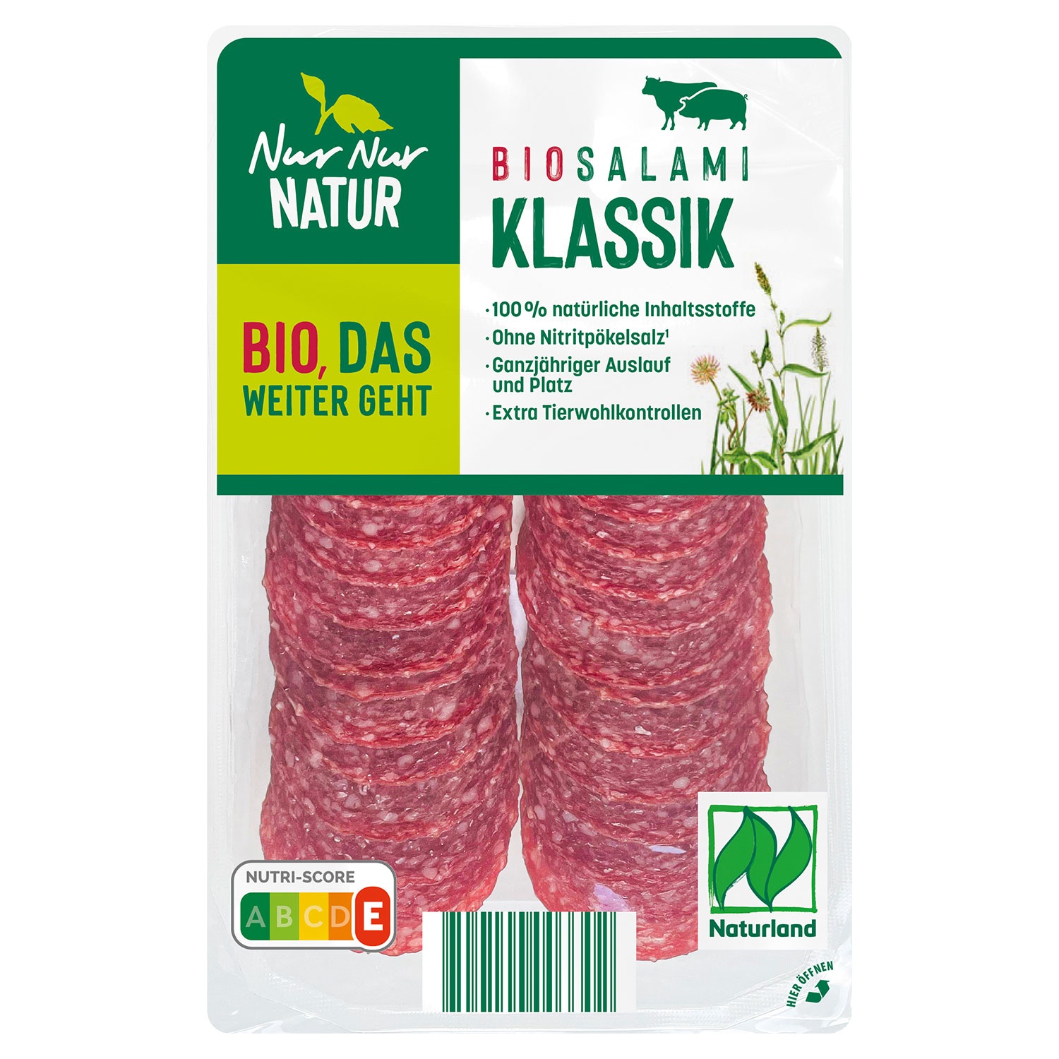 NUR NUR NATUR Bio-Salami 80 g