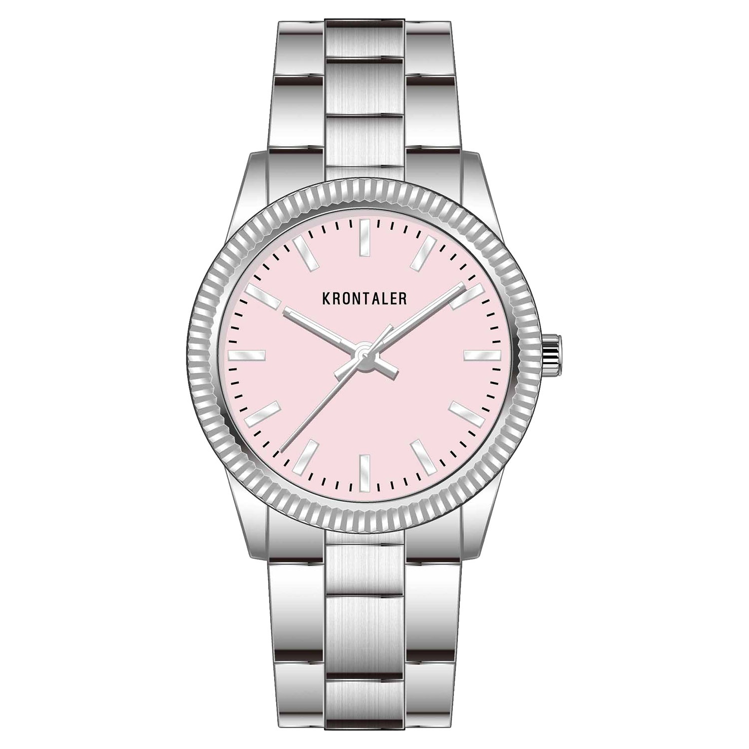 KRONTALER, Armbanduhr Stahl/, Edelstahl 34mm, Rosa ALDI SÜD