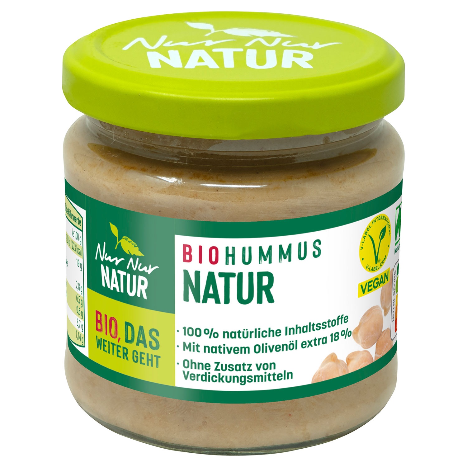 NUR NUR NATUR Bio-Hummus 180 g, Klassisch