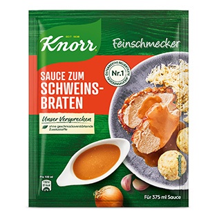 KNORR Feinschmeckersauce, Saft zum Schweinsbraten