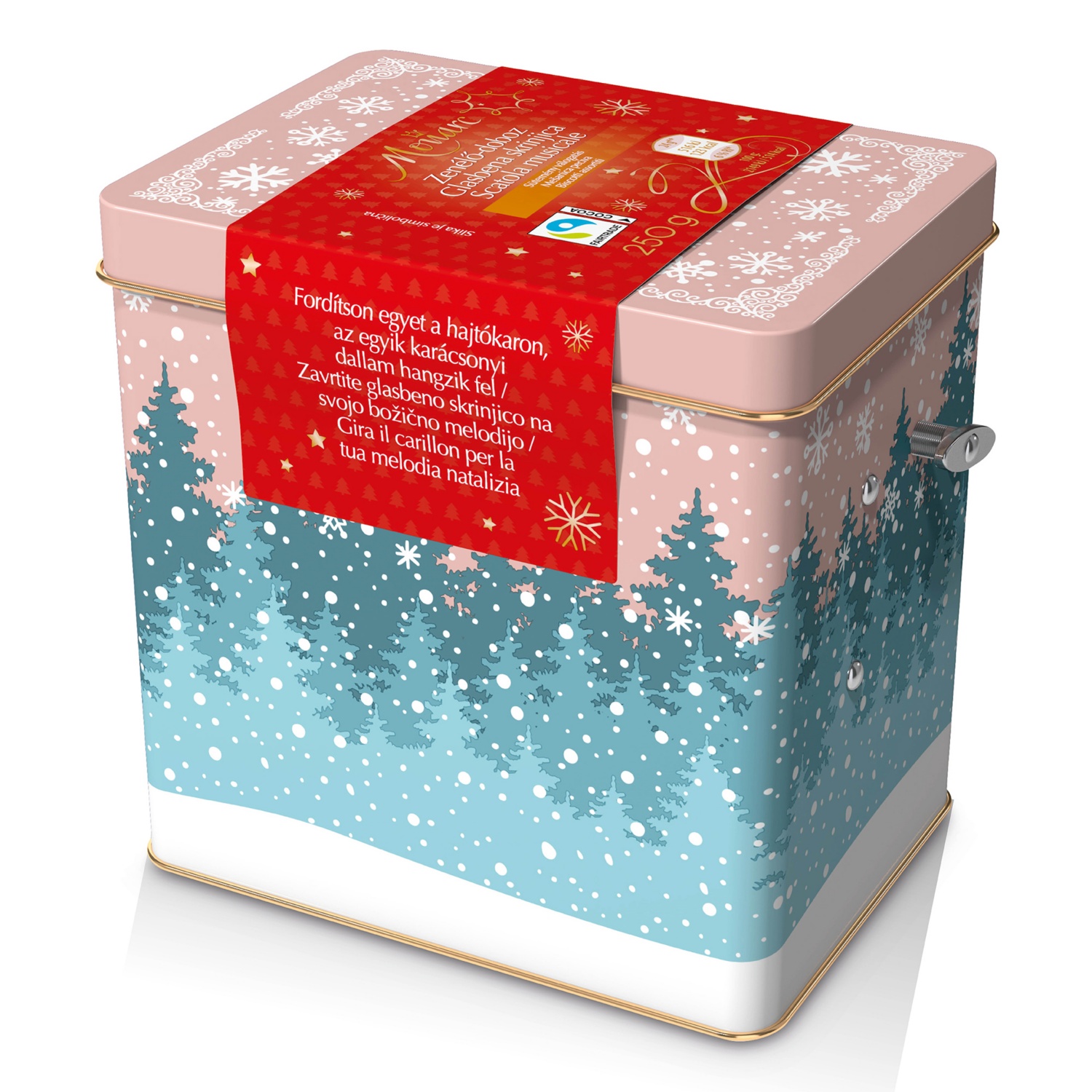 MONARC Karácsonyi sütemény, kék-rózsaszín, 250 g