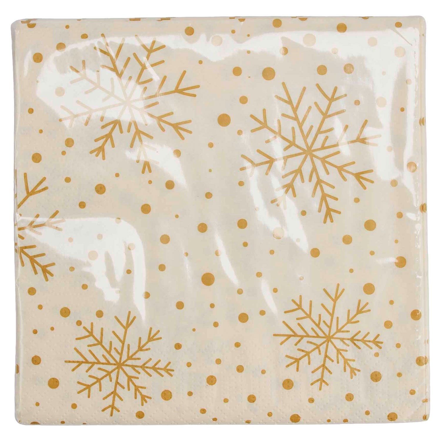 Weihnachtsservietten Mit Schneeflocken-Motiv - 40 Stück Festliche Papierservietten