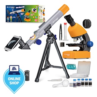 BRESSER Junior-Mikroskop und Teleskop-Set