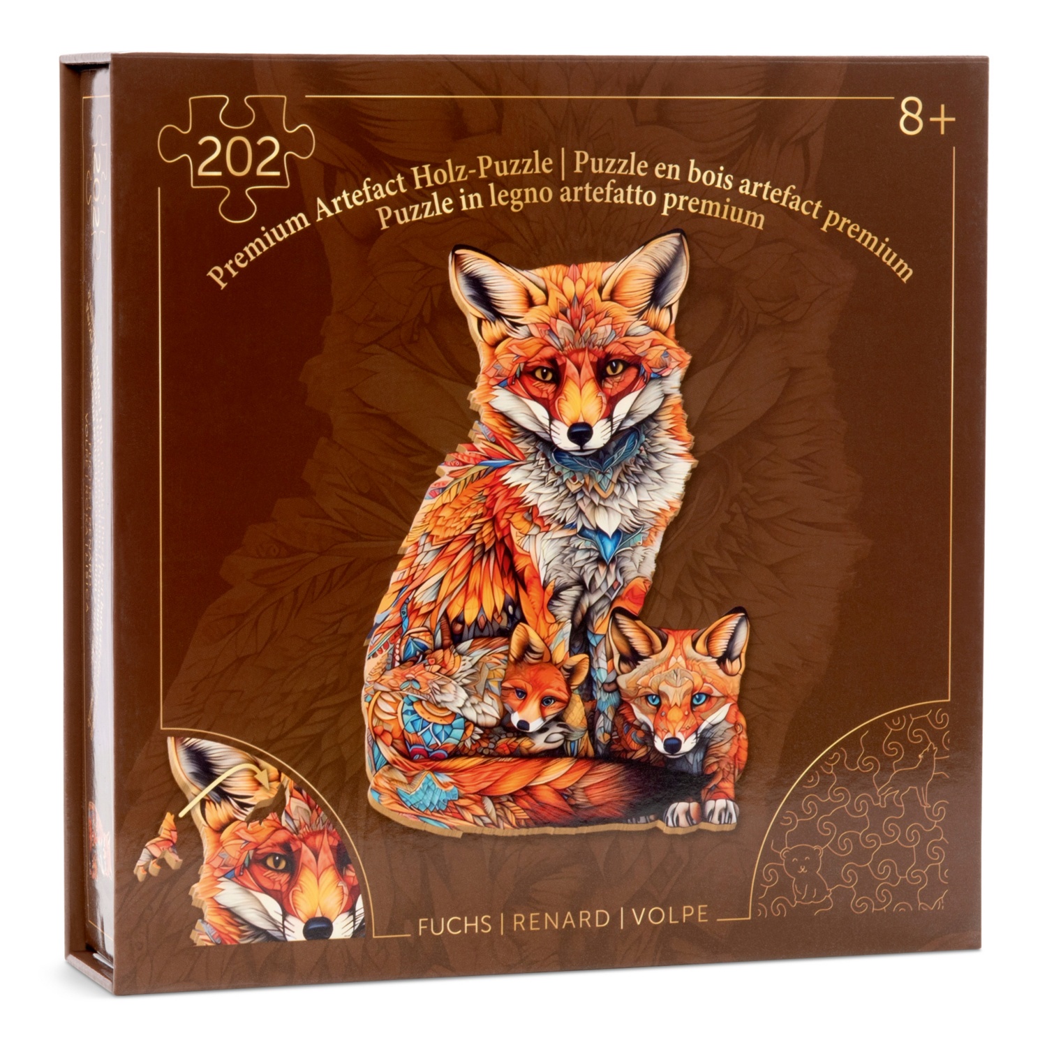 KESIMO 1000 Teile 3D Puzzle Fuchs – 50x70 Cm Puzzle Für Erwachsene & Kinder Ab 8 Jahren