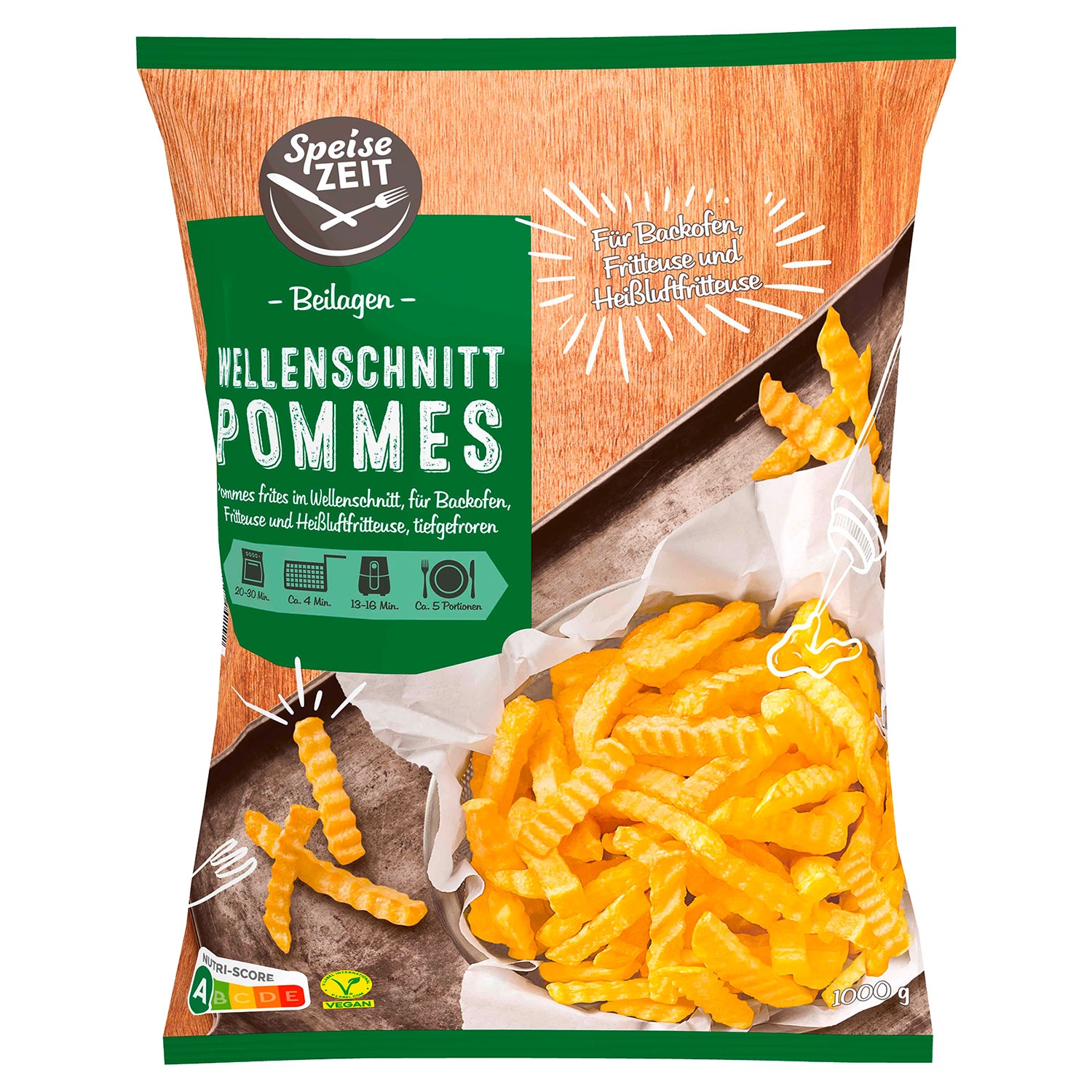 SPEISEZEIT Wellenschnittpommes 1 kg