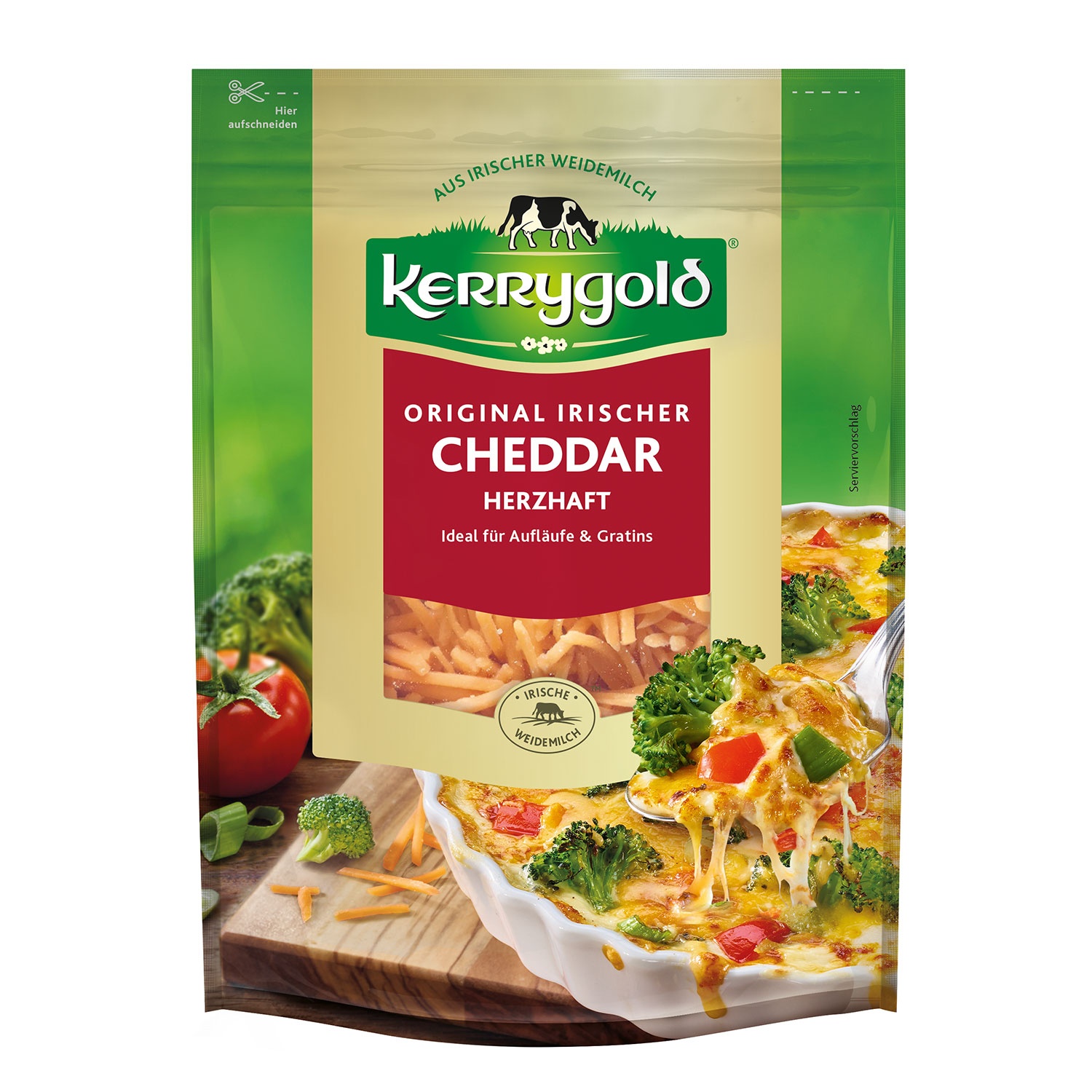 KERRYGOLD Reibekäse 150 g, Cheddar herzhaft